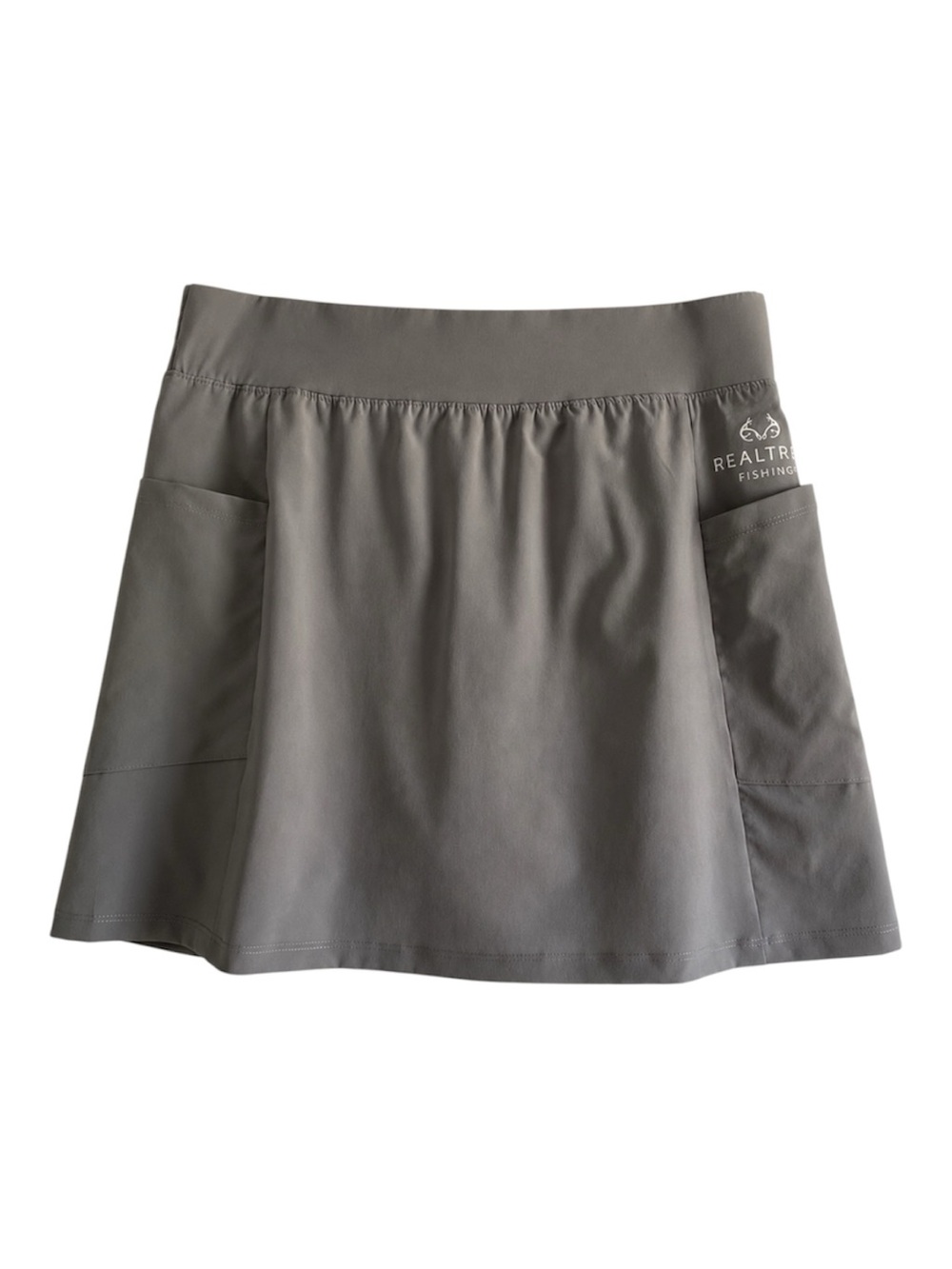 Realtree Fishing Performance Skort Gray Built-In Shorts Size M